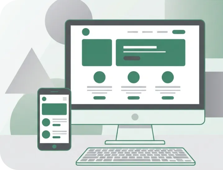 PC・スマートフォンでのWebサイト表示イメージ